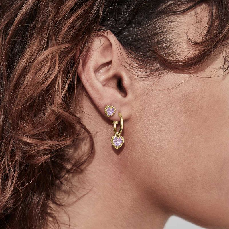 Stolen Girlfriends Club Dahlia's Heart Earrings image number 1